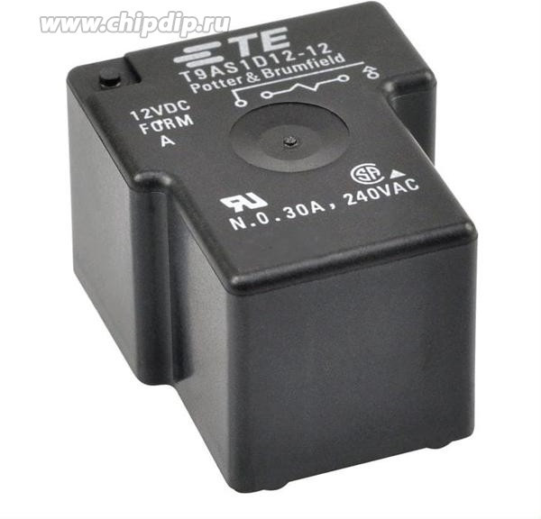 T9AS1D12-24, Реле 1 замык. 24VDC, 30A/30VDC SPST-NO T9AS1D12-24, Реле 1 замык. 24VDC, 30A/30VDC SPST-NO