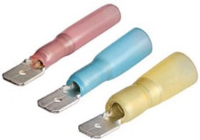 РПИ-П-Т 6,0-(6,3), Разъем плоский изолированный желтый с термоусаживающей манжетой (OBSOLETE!)