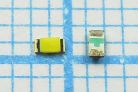 Светодиод SMD01608C2, белый, 100, 130, цвет линзы: желтый матовый, DFL-0603UWC