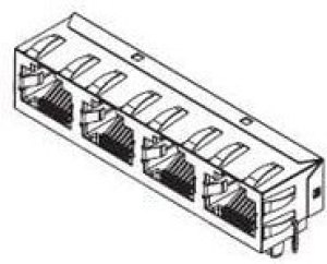 44248-0089, Modular Connectors / Ethernet Connectors 8/8 2 PORTS RA LOW PROFILE 44248-0089, Modular Connectors / Ethernet Connectors 8/8 2 PORTS RA LOW PROFILE