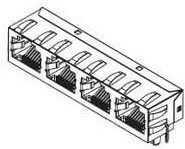 44248-0089, Modular Connectors / Ethernet Connectors 8/8 2 PORTS RA LOW PROFILE 44248-0089, Modular Connectors / Ethernet Connectors 8/8 2 PORTS RA LOW PROFILE