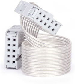 MIKROE-196, FLAT CABLE, Шлейф на 10 линий с двумя разъемами IDC-10