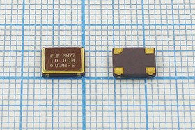 Кварцевый генератор 10МГц 3.3В,HCMOS в корпусе SMD 7x5мм, россыпь, гк 10000 \\SMD07050C4\CM\ 3,3В\SM