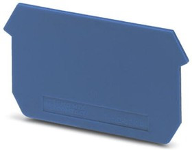 2775197, D-UDK 4 BU Series End Cover for Use with Modular Terminal Block