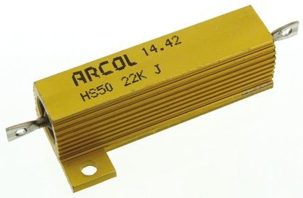 HS50 22K J, Wirewound Resistors - Chassis Mount 50W 22000 Ohms 5% HS50 22K J, Wirewound Resistors - Chassis Mount 50W 22000 Ohms 5%