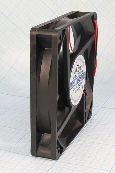 Вентилятор 120x120x25, напряжение 12В, ток 0,50А, выводы 2L, подшипник качения, JF1225B1UR-RJAMIC