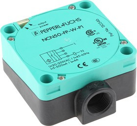 NCN50-FP-W-P1, Inductive Sensor NO/NC 20Hz 253V 50mm IP68 Terminal Compartment NCN