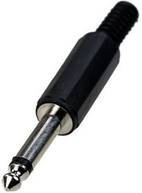 1-100 (NP-202), штекер аудио 6.35мм моно пластик на кабель