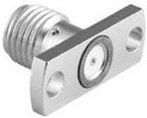 142-1701-621, RF Connectors / Coaxial Connectors SMA 2 HOLE FLANGE JACK GOLD W/EMI