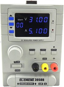 ELEMENT 305DB, Источник питания программируемый 0-30V-5А