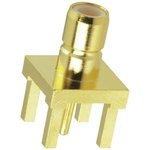 SMB1251B1-3GT30G-50, Разъем РЧ / Коаксиальный, SMB Коаксиальный, Прямое Гнездо, Пайка, 50 Ом, Латунь SMB1251B1-3GT30G-50, Разъем РЧ / Коаксиальный, SMB Коаксиальный, Прямое Гнездо, Пайка, 50 Ом, Латунь