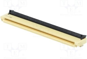 XF3M60151BR100, Разъем: FFC (FPC), горизонтальный, PIN: 60, SMT, 0,5мм XF3M60151BR100, Разъем: FFC (FPC), горизонтальный, PIN: 60, SMT, 0,5мм