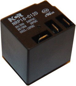 NRP16-C12D, Реле 1 пер. 12VDC, 30A/240VAC