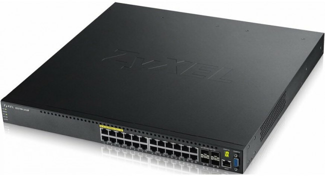 Коммутатор ZYXEL XGS3700-24HP 24 port Layer 2/3 Gigabit Datacenter Switch, PoE, 4x 10G