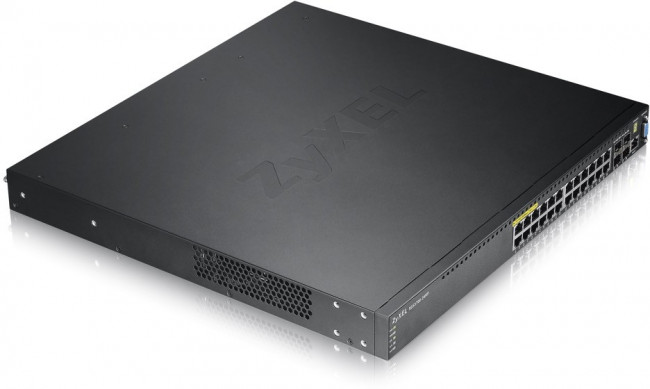 Коммутатор ZYXEL XGS3700-24HP 24 port Layer 2/3 Gigabit Datacenter Switch, PoE, 4x 10G
