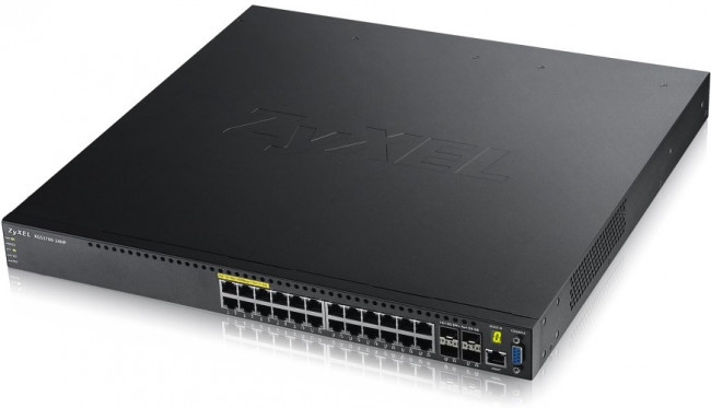Коммутатор ZYXEL XGS3700-24HP 24 port Layer 2/3 Gigabit Datacenter Switch, PoE, 4x 10G