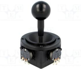 OM201A-M2, Джойстик, 0-5k-±5%,2 оси, Фикс.пол: 1, 5кОм, -10-80°C, ±5%