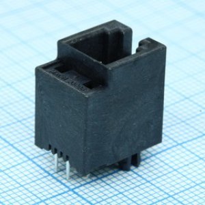 0955032441, Conn RJ-11 F 4 POS 2.54mm Solder ST Thru-Hole 4 Terminal 1 Port Cat 3 Tray 0955032441, Conn RJ-11 F 4 POS 2.54mm Solder ST Thru-Hole 4 Terminal 1 Port Cat 3 Tray