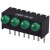 551-1307-004F, Green Right Angle PCB LED Indicator, 4 LEDs, Through Hole 1.9 V