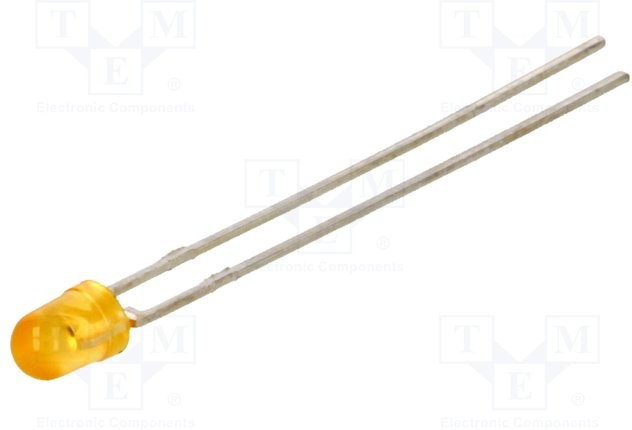 LTL42NKFD, LED; 3mm; amber; 140?680mcd; 65°; Front: convex; 2.05?2.4V LTL42NKFD, LED; 3mm; amber; 140?680mcd; 65°; Front: convex; 2.05?2.4V