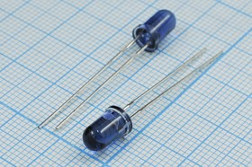 Излучающий диод ИК диапазона, 5x9мм, прозрачная линза 15град/140мВт; Q-14649 СД-ИК 5 x 9\\140мВт\ 15\глб пр\SIR-522F1BAB\