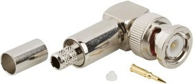 031-336-RFX, RF Connectors / Coaxial Connectors CRIMP ANG PLUG FOR RG 59