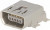 565790576, Разъем Mini USB тип AB 5 контактов 0.8мм угловой 1 порт для поверхностного монтажа лента на катушке