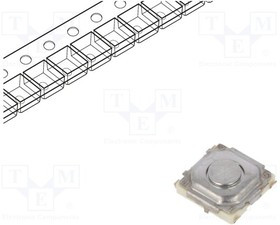 EVQ-PT5A15, Tactile Switches SPST-NO Force 1 N w/ Push Plate 1.5mmH