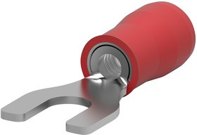 2-32053-1, TERMINAL, SPADE TONGUE, #8, RED