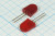 Светодиод 8 x11, красный, 12 мкд, угол 60, цвет линзы: красный матовый, КИПД36А2-К