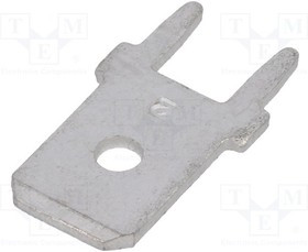 KEYS1287, Наконечник: плоский, 6,4мм, 0,8мм, "папа", THT, латунь, луженые KEYS1287, Наконечник: плоский, 6,4мм, 0,8мм, "папа", THT, латунь, луженые