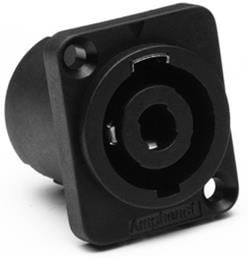 SP-4-MD, Loudspeaker Connectors 4P D FLANGE CHASSIS SP-4-MD, Loudspeaker Connectors 4P D FLANGE CHASSIS