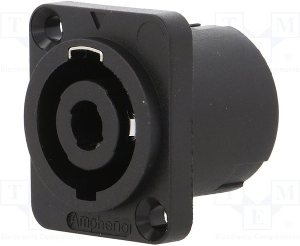 SP-4-MD, Loudspeaker Connectors 4P D FLANGE CHASSIS SP-4-MD, Loudspeaker Connectors 4P D FLANGE CHASSIS