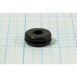 Изоляционная втулка проходная 6x6x1,8x10/16, материал резина, черный, Mi6x6