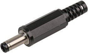 1636 02, Разъем Питания DC, Штекер, 2 А, 9.5 мм, Монтаж на Кабель, Пайка