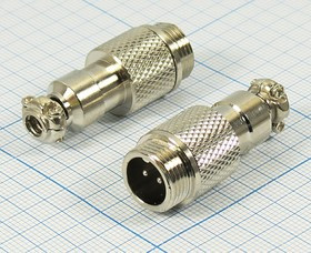 Штекер микрофонный MIC12\2P\каб\ М12\XS12JK-2P; №10448 штек мик MIC12\2P\каб\ М12\\XS12JK-2P