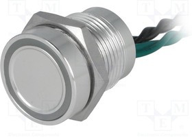 PS165P10Y01G12, Переключатель: пьезоэлектрический, Пол: 2, SPST-NO, 0,2A/24ВAC