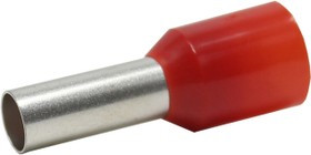 Наконечник штыревой втулочный изолированный KTE 10-12 10mm2/L=12mm/Красный (упак=500 шт.)