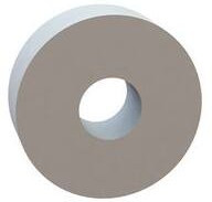 13RS075020, Standoffs &amp; Spacers Round Spacer, .250 ID, .740 OD, .250 Length, Natural, Nylon, #12 (M5) Screw