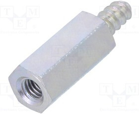 TFM-M3X12/224ST2.9, Дистанцирующая стойка с резьбой; Внутр.резьба: M3; 12мм; сталь