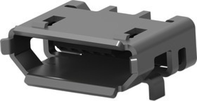 2013499-1, Right Angle, SMT, Socket Type Micro B 2.0 USB Connector