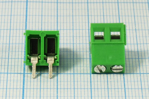 Клеммник наборный, контакты 2P5, на плату, DG128R-5,0-02P