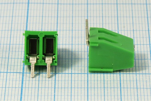 Клеммник наборный, контакты 2P5, на плату, DG128R-5,0-02P
