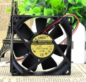 Вентилятор ad0812mb-a70gl 2pin 12v 0.15a 80x25
