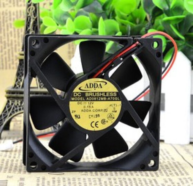 Вентилятор ad0812mb-a70gl 2pin 12v 0.15a 80x25