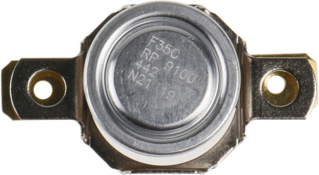 2455RP 9100-442 F35C, Bi-Metallic Thermostat, Opens at +20°C, Closes at +35°C, +186°C Max, NO, Automatic Reset
