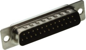 G17S2510110EU, D SUB CONNECTOR, STANDARD, 25 POSITION, PLUG