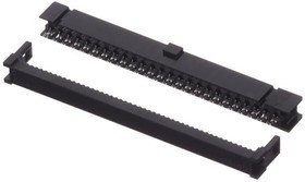 XG4M-5030, Rectangular MIL Spec Connectors OpenCoverSocket 50P NoStrainRelief 1Polr