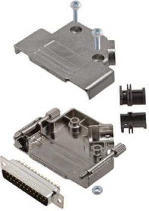 L17D45PK-M-25+L717SDB25P, Разъем D Sub, With Backshell, DB25, Standard, Штекер, D45PK-M, 25 контакт(-ов), DB, Пайка L17D45PK-M-25+L717SDB25P, Разъем D Sub, With Backshell, DB25, Standard, Штекер, D45PK-M, 25 контакт(-ов), DB, Пайка