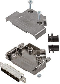L17D45PK-M-25+L717SDB25P, Разъем D Sub, With Backshell, DB25, Standard, Штекер, D45PK-M, 25 контакт(-ов), DB, Пайка L17D45PK-M-25+L717SDB25P, Разъем D Sub, With Backshell, DB25, Standard, Штекер, D45PK-M, 25 контакт(-ов), DB, Пайка
